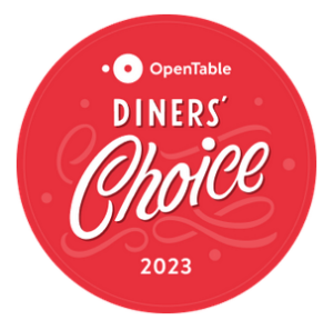 2023 Open Table Diner’s Choice Award Winner