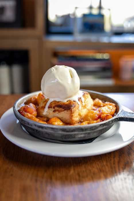 Scottsdale Arizona Chef's Week Peaches and Cream Cobbler